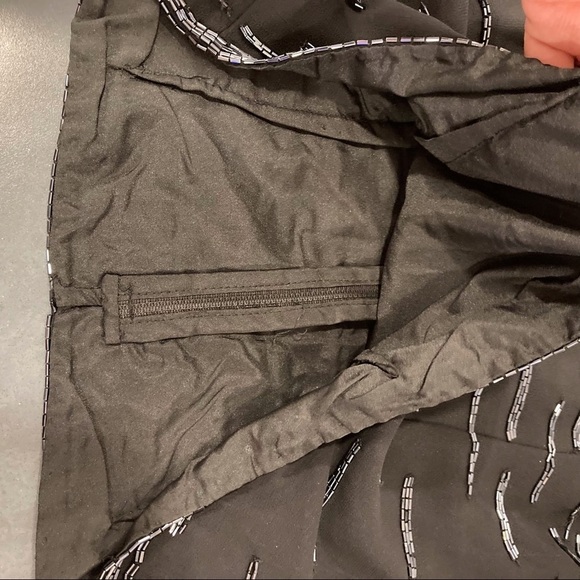 J Kara New York sz Large black sequin fitted spaghetti strap top - Picture 10 of 16